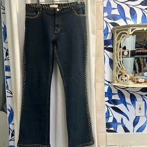 NWOT Women’s Kavita Cotton & Spandex Woven Boot Cut Leg Jeans Size 44 US 10